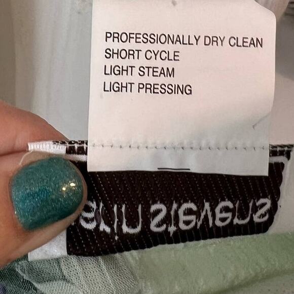 vintage Karin Stevens size 16 floral maxi dress light green. summery #1018 - Picture 9 of 10